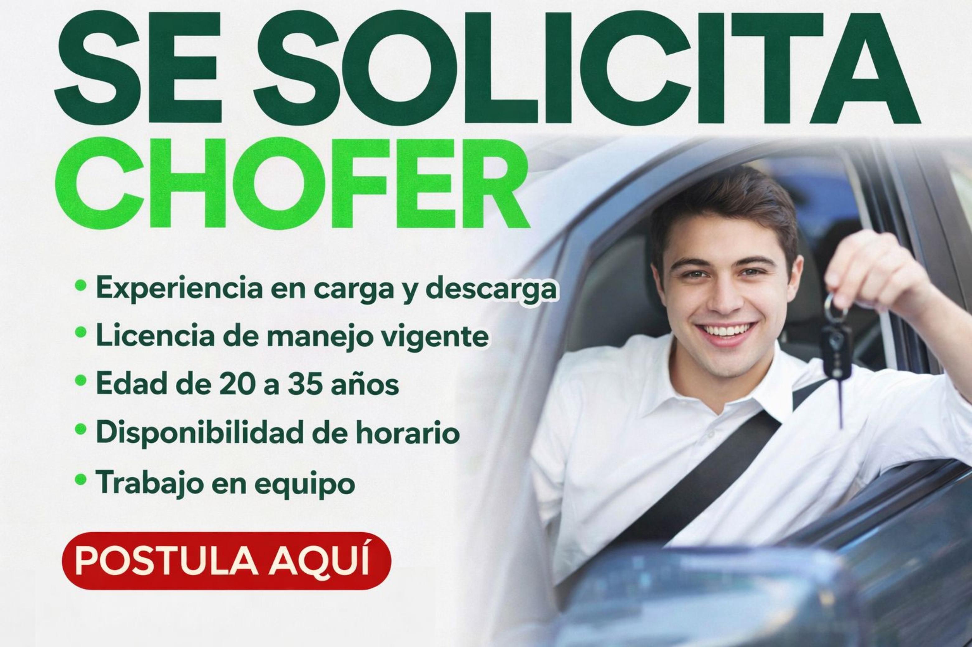 Convocatoria Abierta: Conductores para Trabajo Inmediato