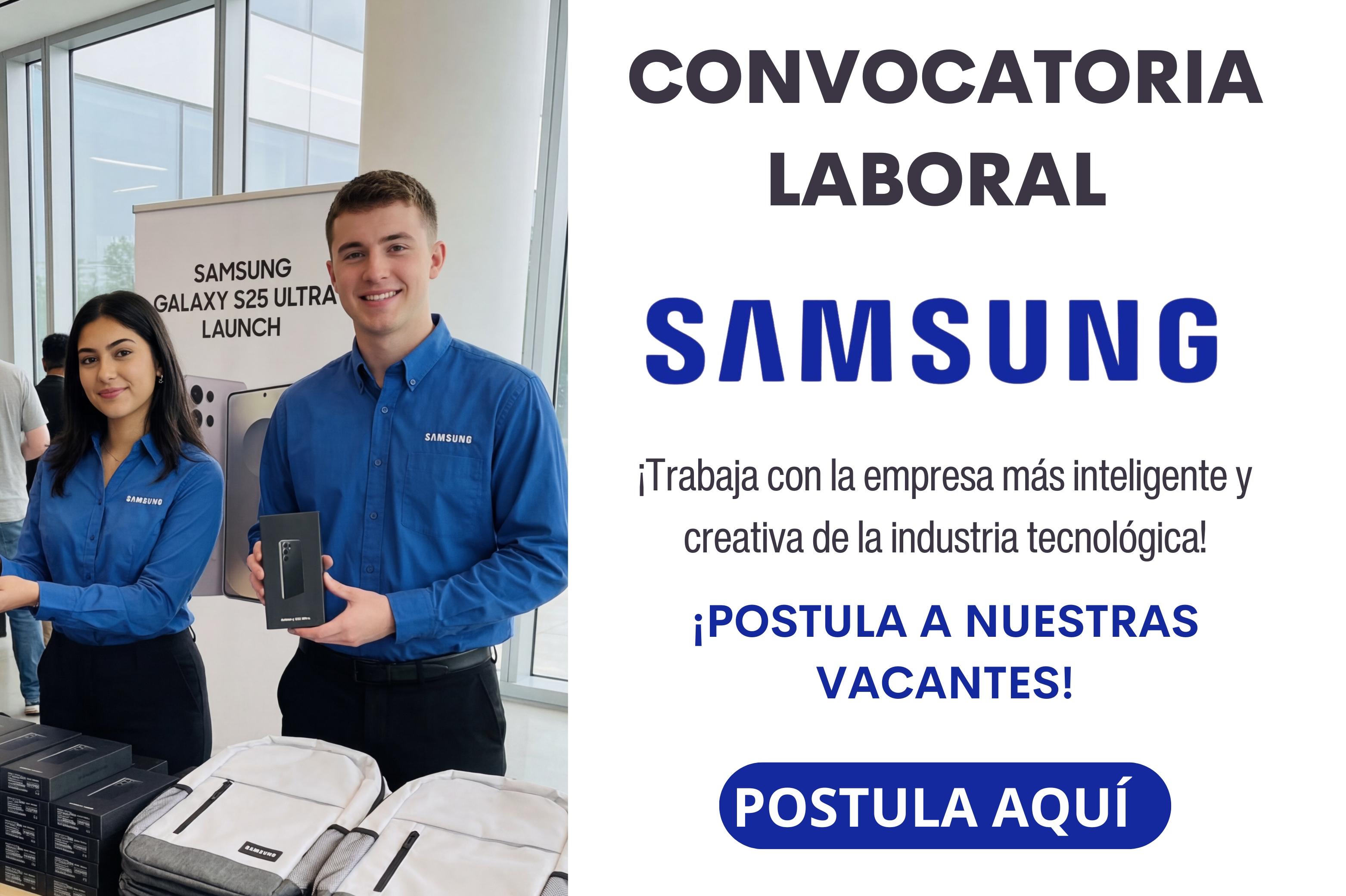 Vacantes Activas en Samsung – Postula Ahora