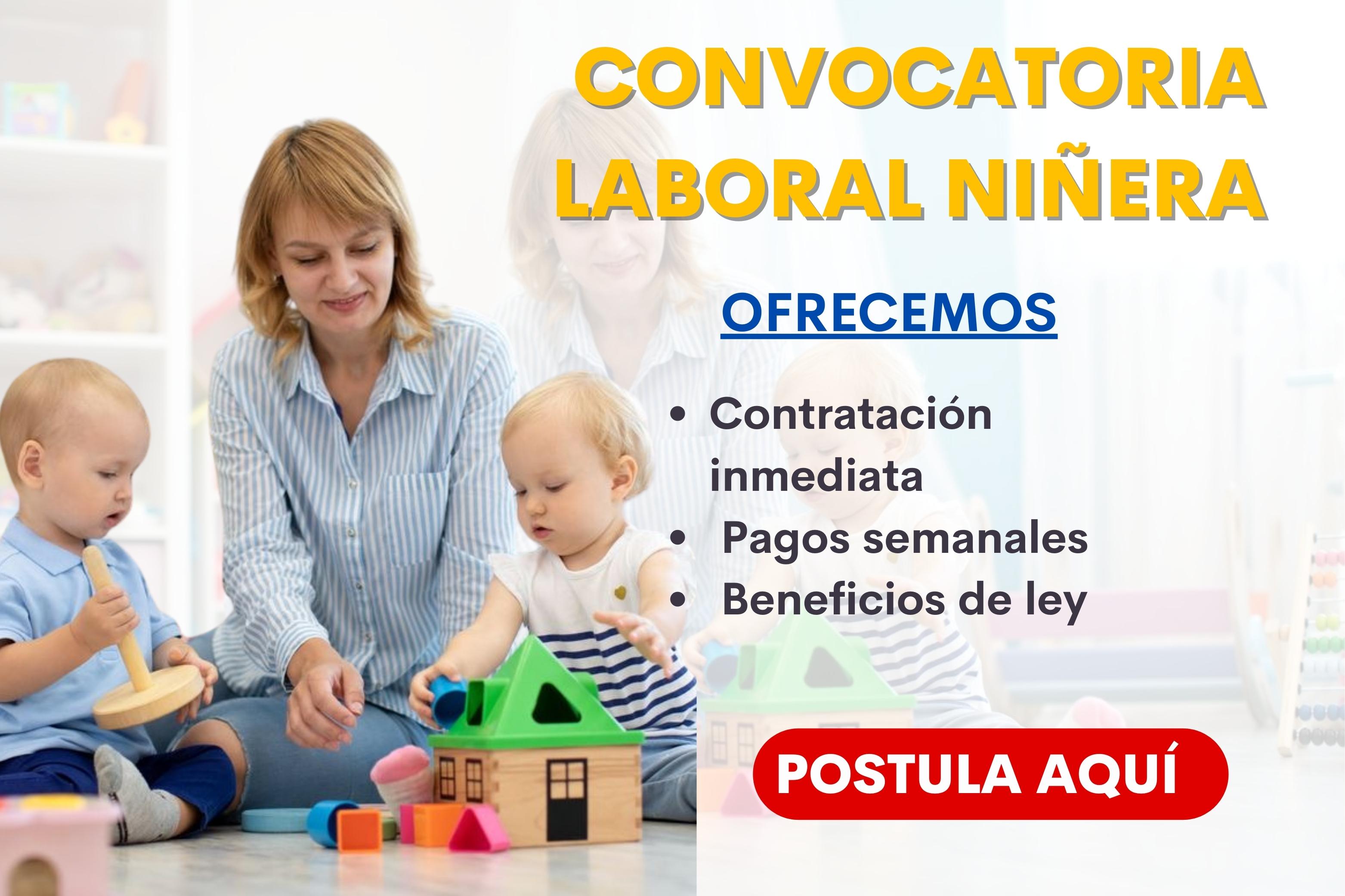 Empleo para Niñera – Convocatoria Abierta