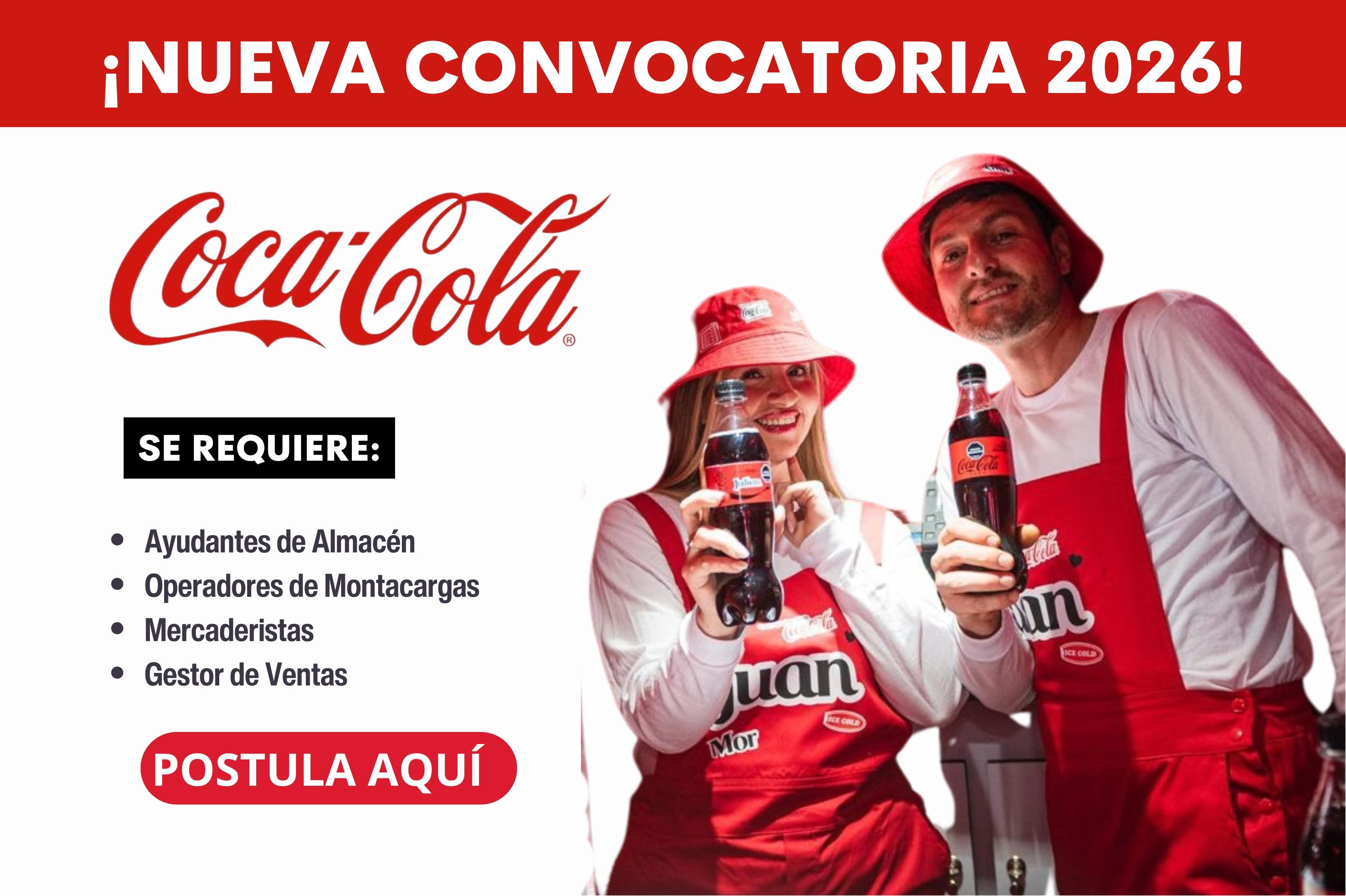 Coca-Cola: Vacantes Abiertas para Nuevas Contrataciones