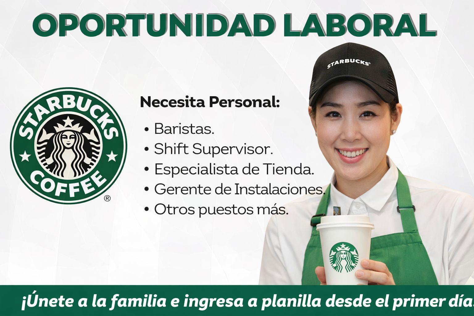 Vacantes Disponibles en Starbucks – Postula Hoy