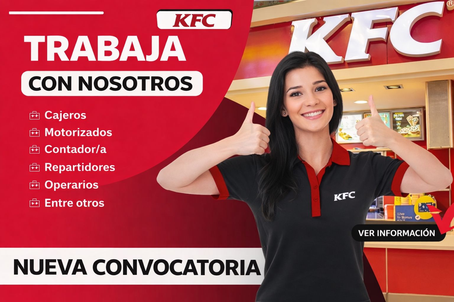 Trabajo Disponible: KFC Solicita Personal