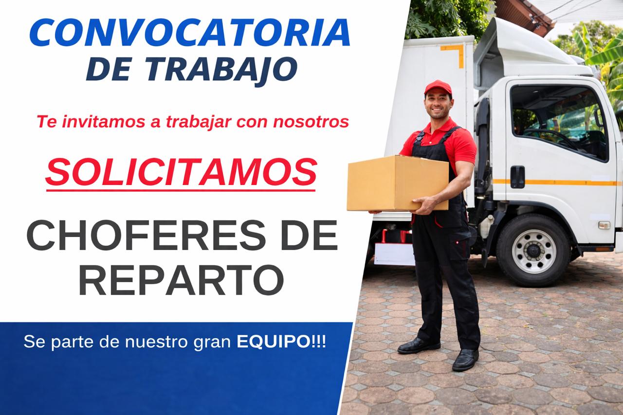 Contratación Rápida: Vacantes para Chofer Repartidor Disponibles