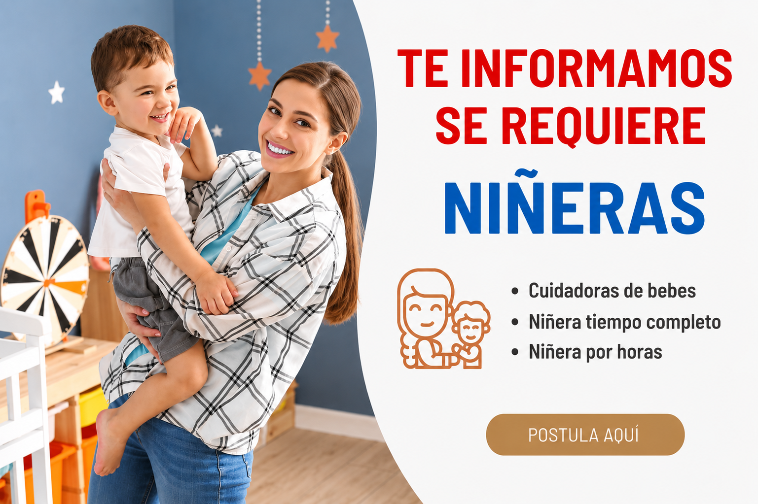 🔔 Se Necesitan Niñeras Responsables – Postulación Activa
